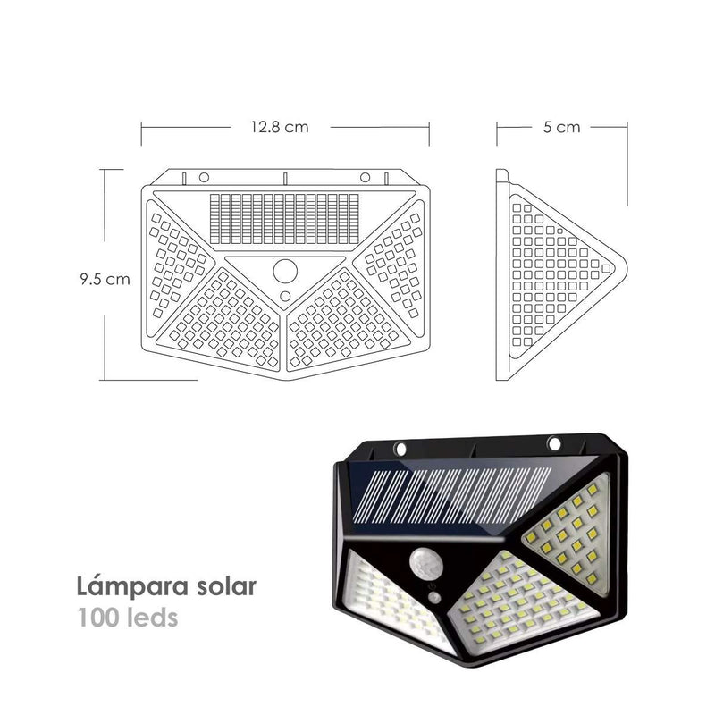 LAMPARA SOLAR 100LED