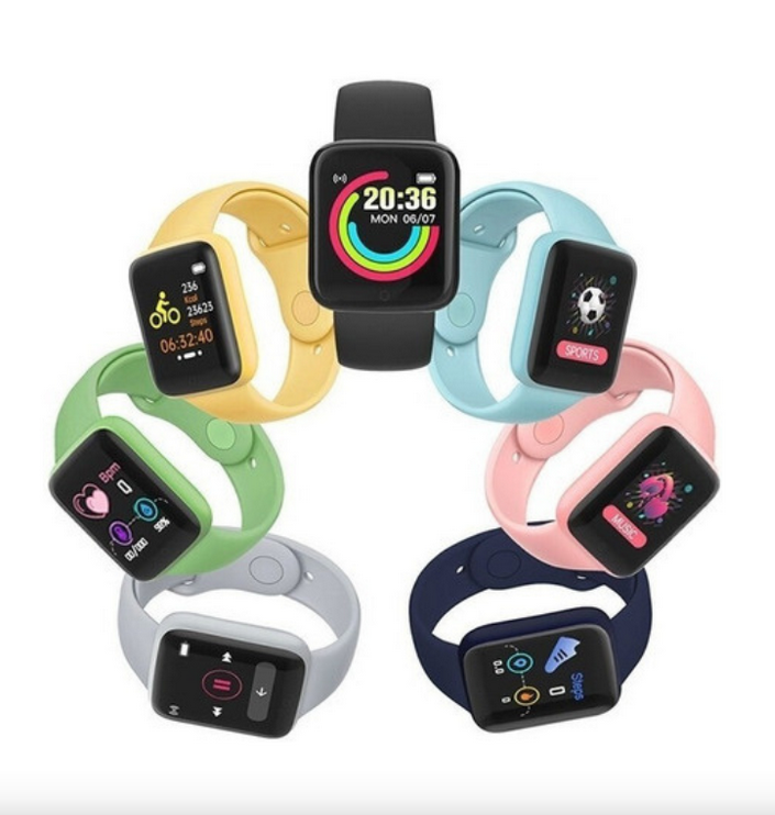 Smartwatch D20 Y68 Reloj Colores